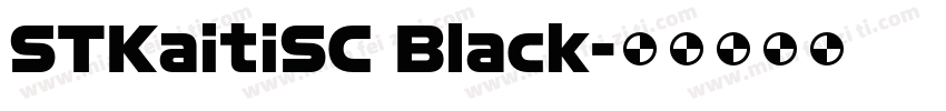 STKaitiSC Black字体转换